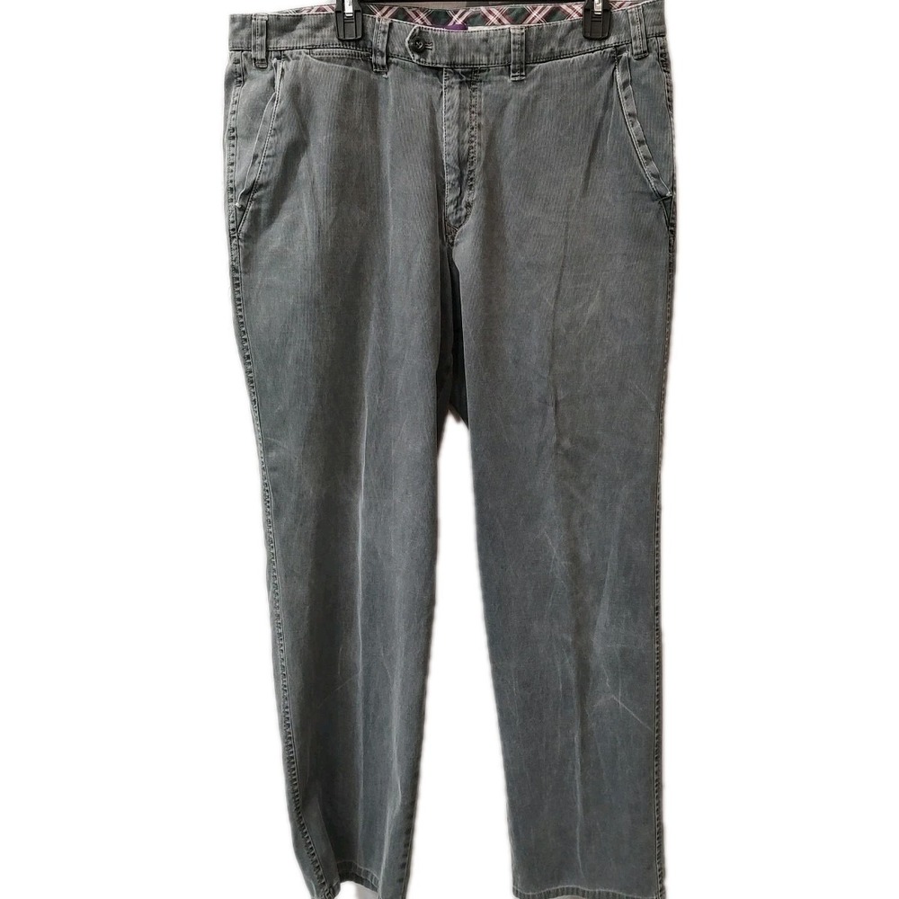 HILTL Gray Corduroy Pant Chino Mens‎ 38/32 Romania John Craig Luxury Y2K Flaw